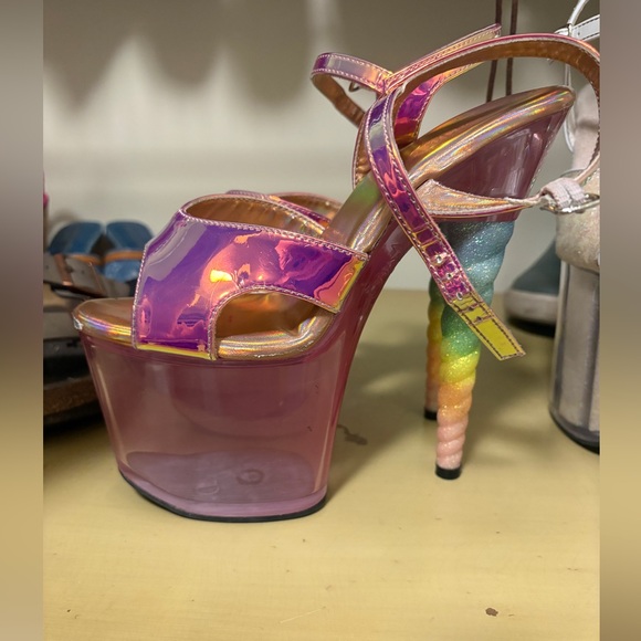Pleaser Unicorn Dance Heels size 8 - Picture 3 of 6